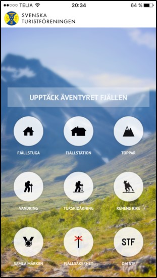 Planera din fjällvandring med en gratis app från Svenska Turistföreningen