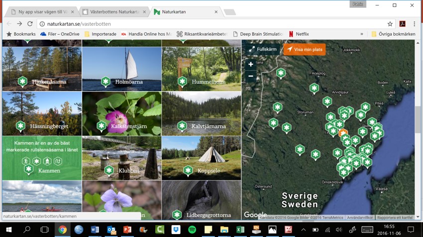 Naturkartan – Här hittar spännande och vackra utflyktsmål i hela Sverige