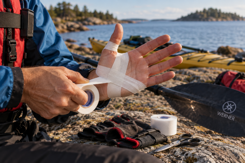 skavsår hand paddel