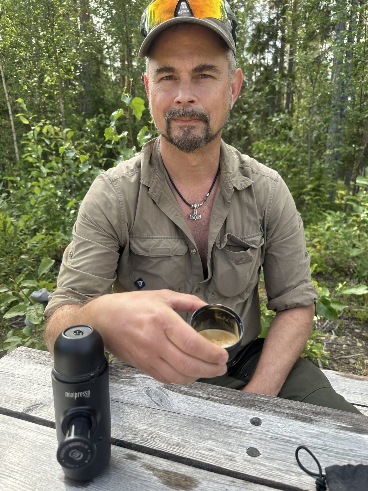 kaffe ute på en tur